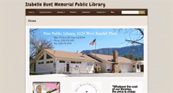 Desktop Screenshot of pinepubliclibrary.com